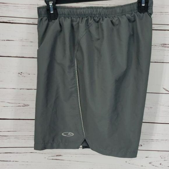 Champion Smoke Gray Elastic Waist‎ Swim Trunks Shorts Size Medium - Picture 2 of 8